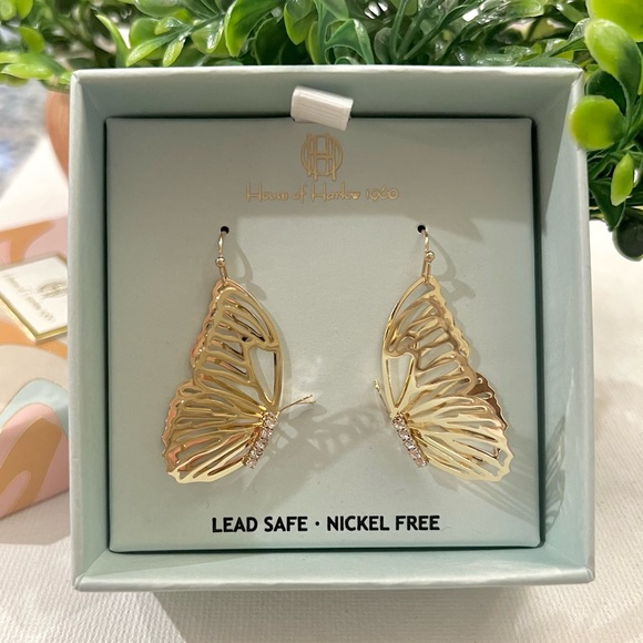 House of Harlow 1960 Jewelry - House of Harlow 1960 3D Butterfly Earrings